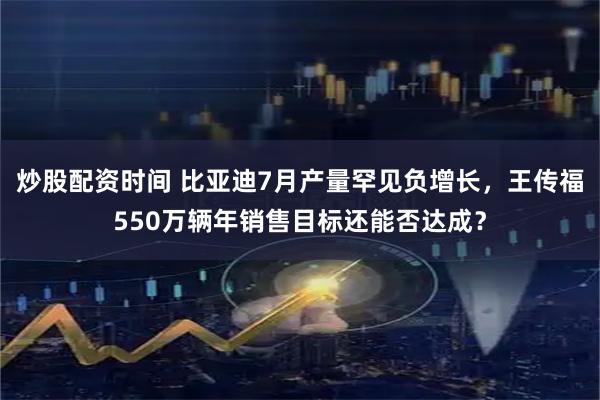 炒股配资时间 比亚迪7月产量罕见负增长，王传福550万辆年销售目标还能否达成？